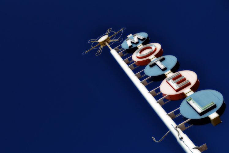 signe, Neon, Lights, Hotel, Vacancy, Restaurant, Motel, Enseigne, Cities, Road, Street, Vintage HD Wallpaper Desktop Background