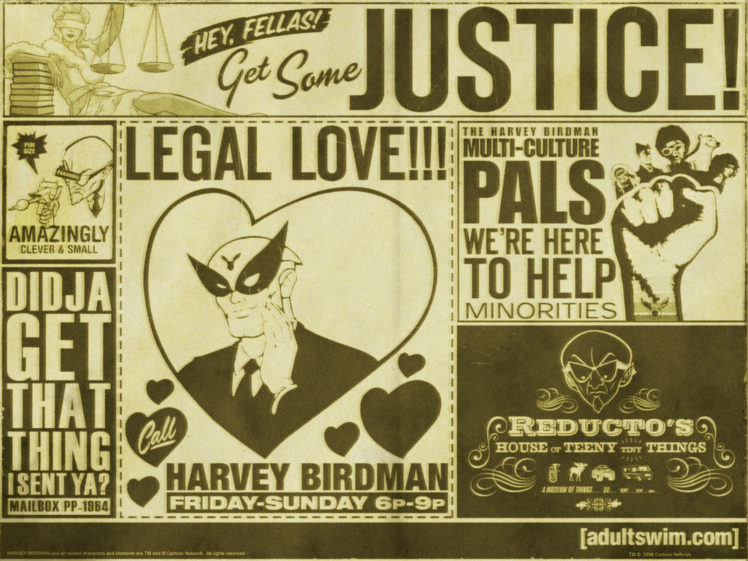 harvey, Birdman, Attorney, At, Law, Cartoon HD Wallpaper Desktop Background