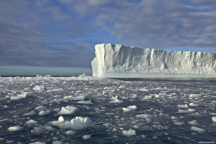 iceberg, Ocean, Sea, Sky, Ice HD Wallpaper Desktop Background