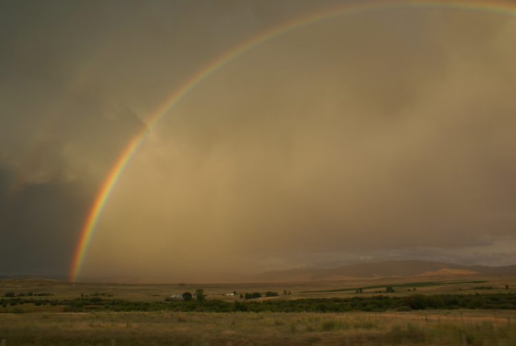 rain, Rainbow, Sky, Nature, Colors, Landscapes HD Wallpaper Desktop Background
