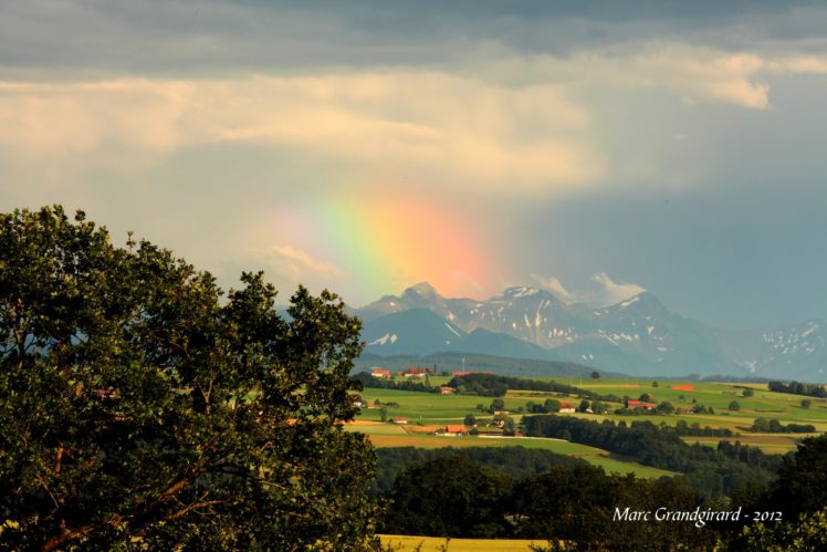 rain, Rainbow, Sky, Nature, Colors, Landscapes HD Wallpaper Desktop Background
