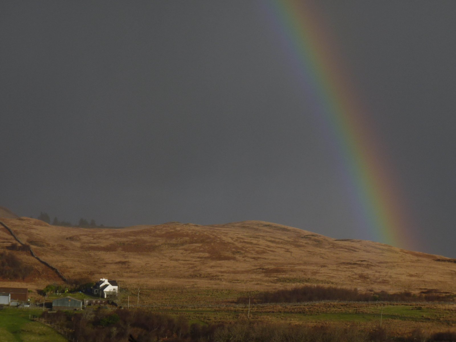 rain, Rainbow, Sky, Nature, Colors, Landscapes Wallpaper