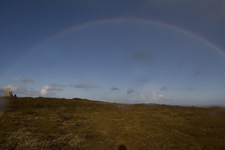 rain, Rainbow, Sky, Nature, Colors, Landscapes HD Wallpaper Desktop Background