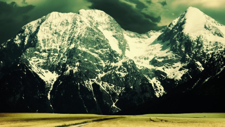 landscape, Nature, Mounain, Sky, Blue, Green HD Wallpaper Desktop Background