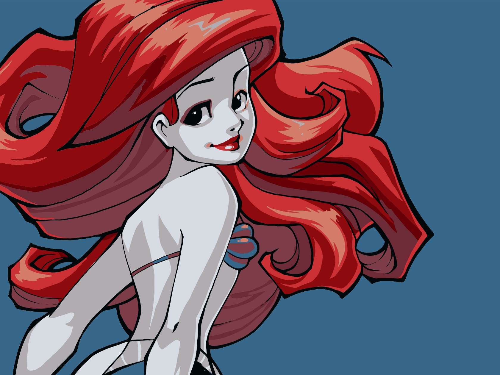 the, Little, Mermaid, Cartoon Wallpaper