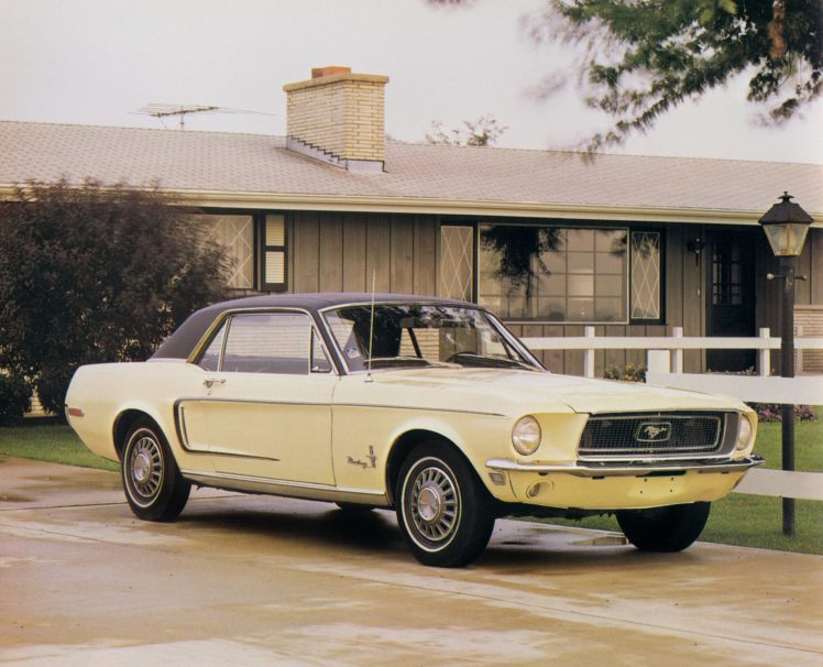 1968, Ford, Mustang, 2 door, Hardtop, 65a, Muscle, Classic HD Wallpaper Desktop Background