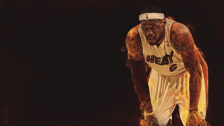 basketball, Lebron, James, Nba, Player, Miami, Heat HD Wallpaper Desktop Background