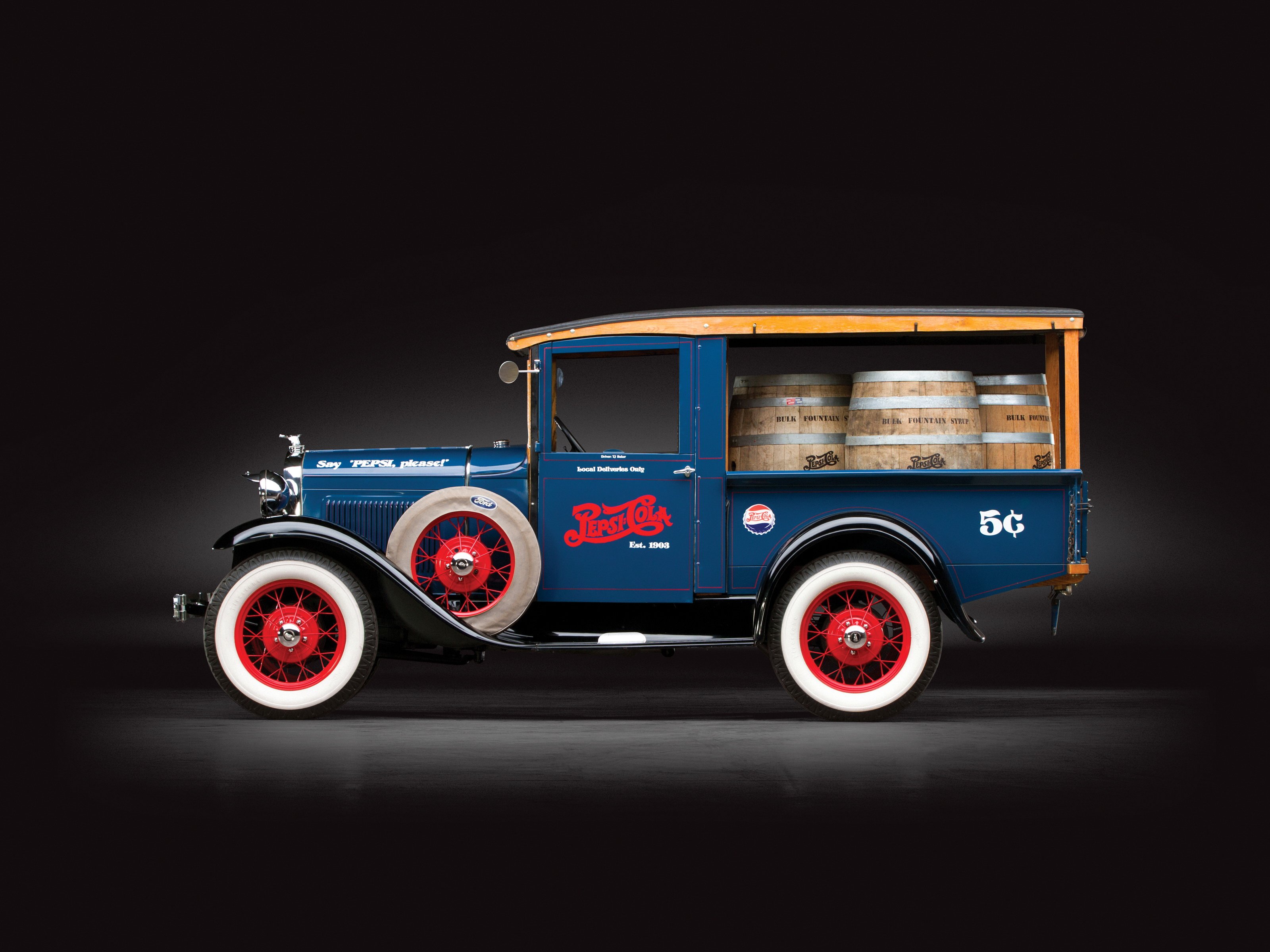 1930, Ford, Model a, Canopy, Express, Pickup, Retro, Beer Wallpaper