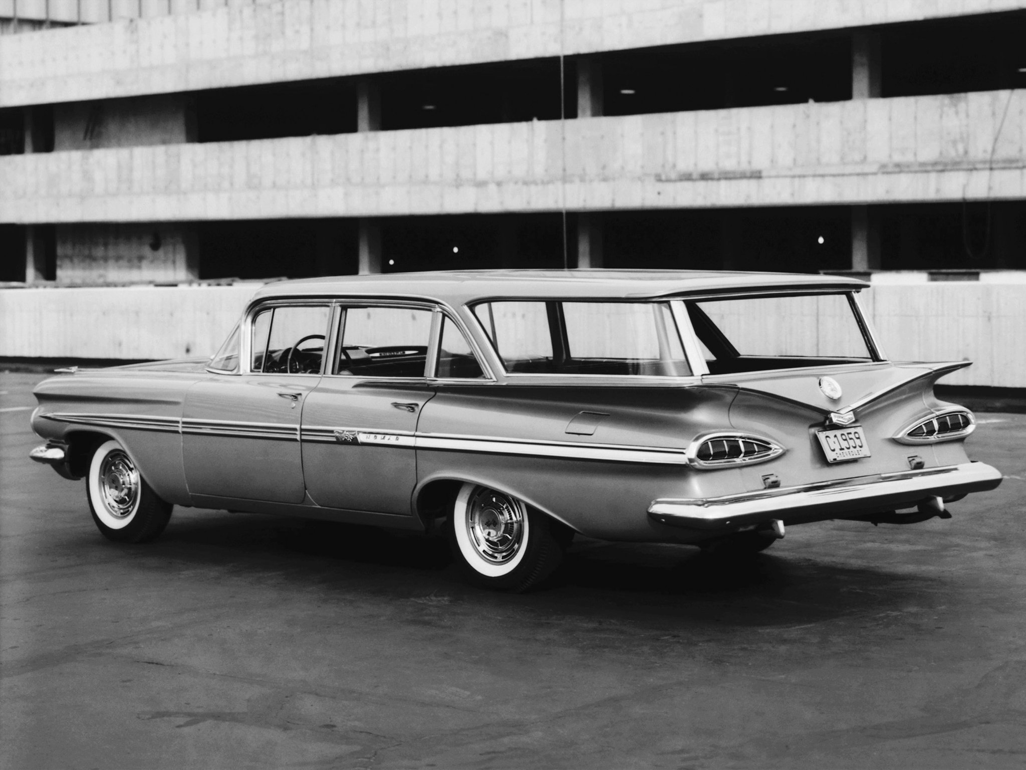 1959, Chevrolet, Impala, Nomad, Stationwagon, Retro Wallpaper