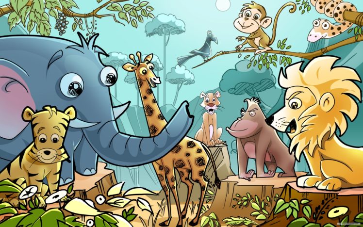 cartoon, Animals HD Wallpaper Desktop Background