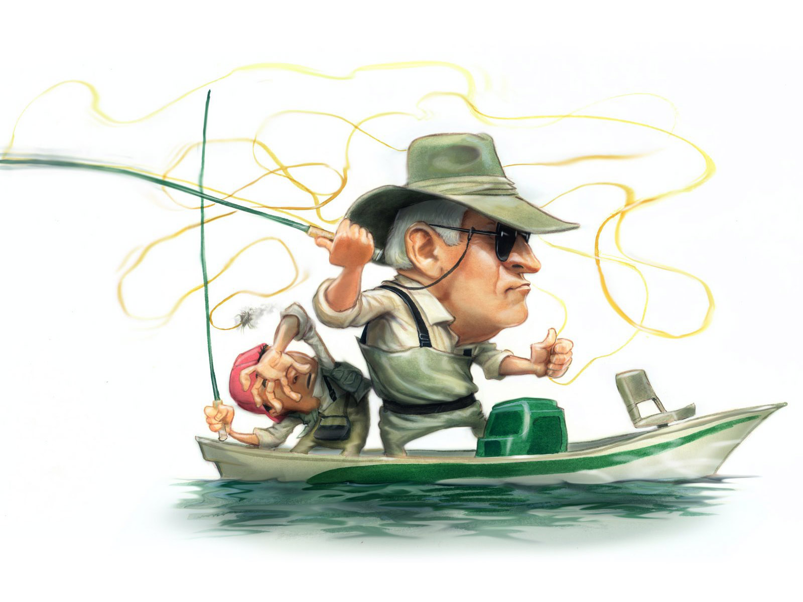 cartoons, Humor, Fishing, Sports Wallpaper