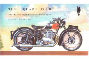 ariel, Square, Four, Motorbike, Motorcycle, Bike