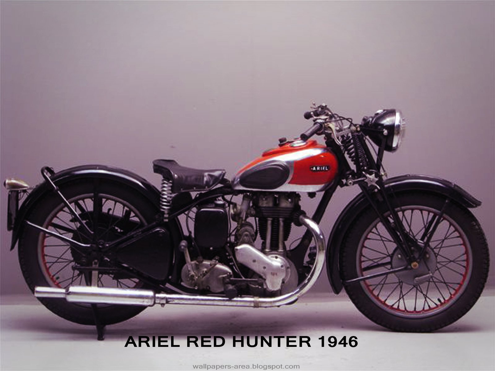 ariel, Red, Hunter, Motorbike, Motorcycle, Bike Wallpaper