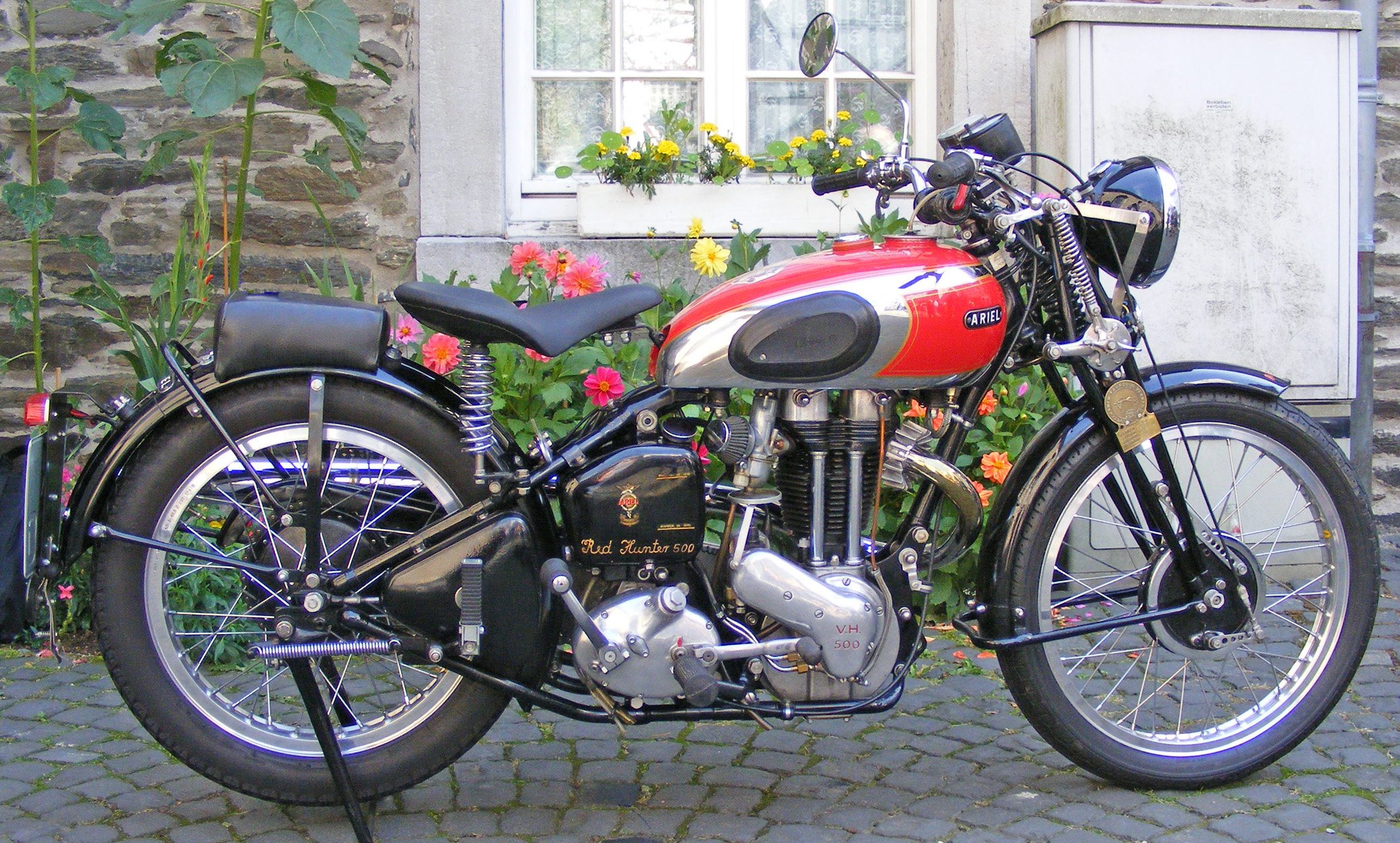 ariel, Red, Hunter, Motorbike, Motorcycle, Bike Wallpaper