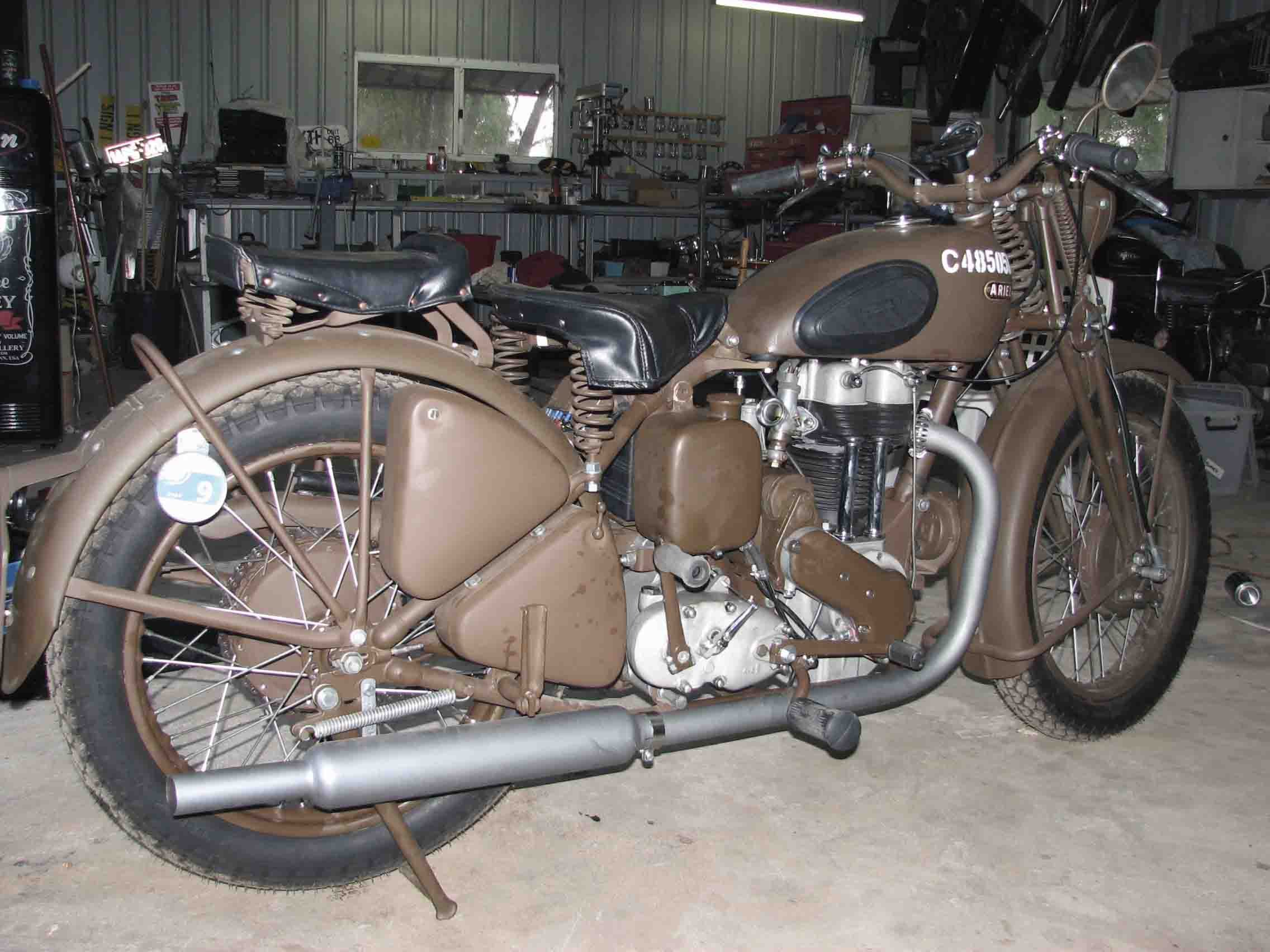 ariel, Wng, Military, Motorbike, Motorcycle, Bike, Retro Wallpaper