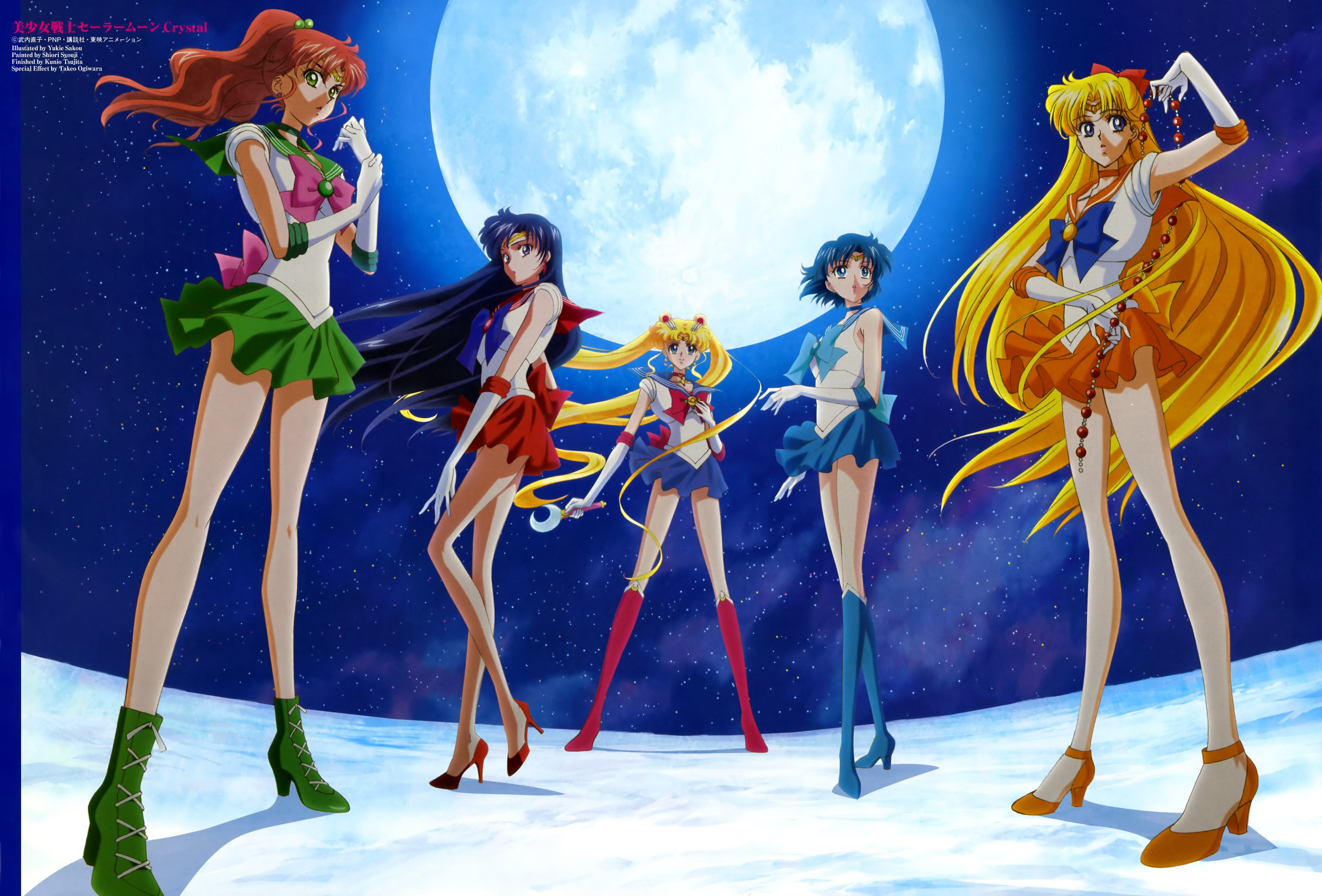 aino, Minako, Heels, Hino, Rei, Kino, Makoto, Mizuno, Ami, Sailor, Moon, Sailor, Moon, Crystal, Sakou, Yukie Wallpaper