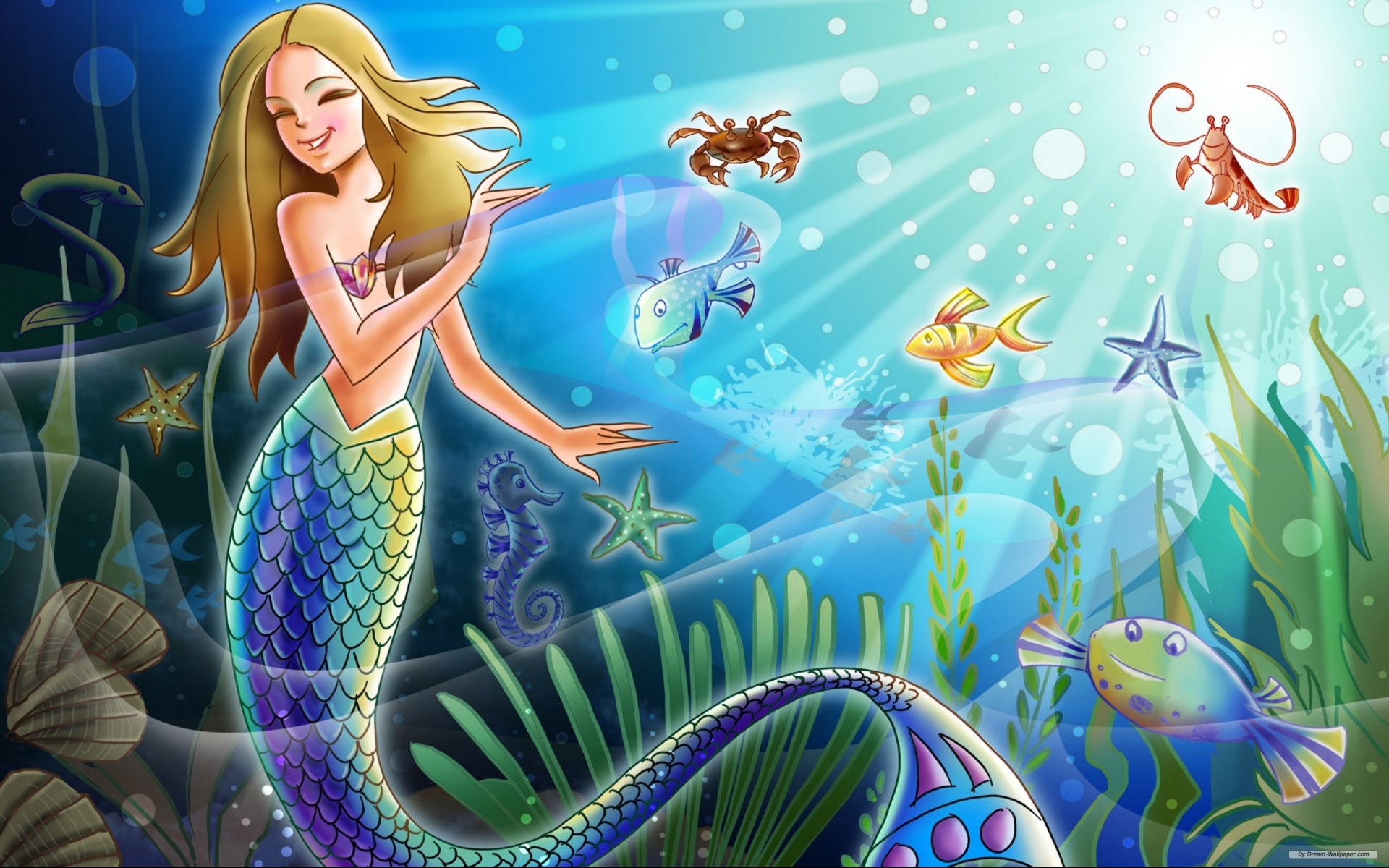 the, Little, Mermaid Wallpaper