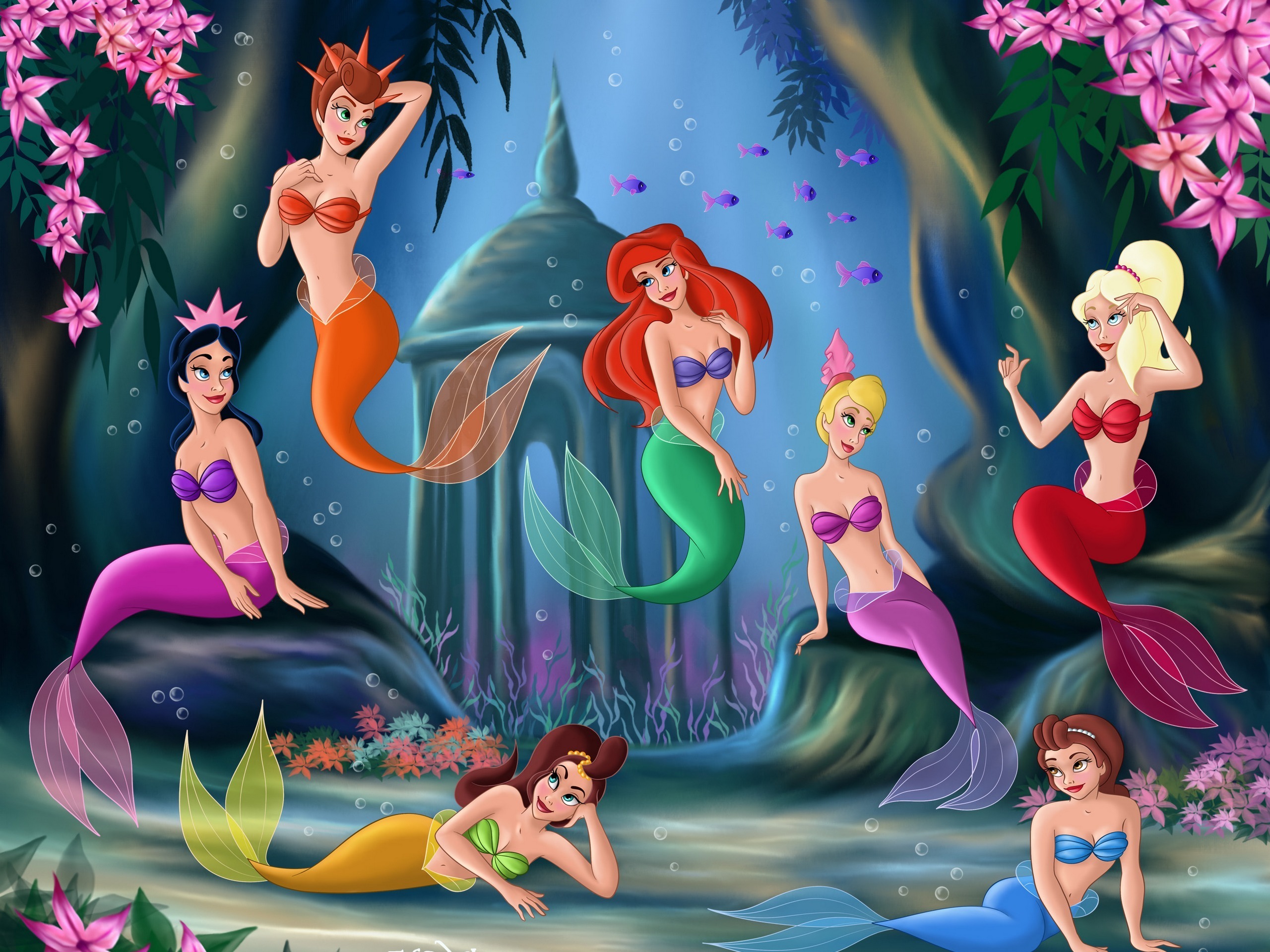 the, Little, Mermaid Wallpaper