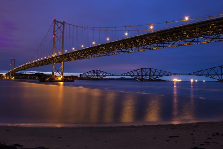 forth, Bridge, River, Great, Britain, Scotland HD Wallpaper Desktop Background