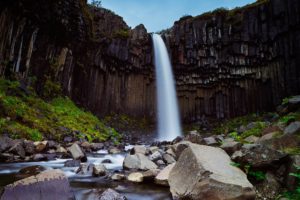svartifoss, Black, Waterfall, Iceland, River