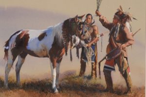 horses, Pictorial, Art, John, Fawcett, Indians, Animals, Horse, Western, Native, Indian