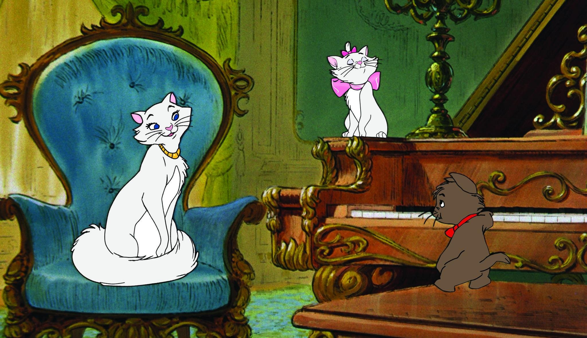 the, Aristocats, Animation, Cartoon, Cat, Cats, Family, Disney, Kitten Wallpaper