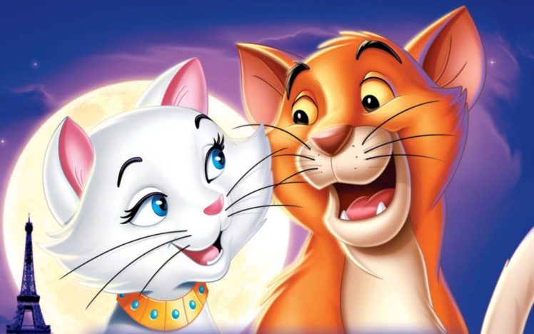 the, Aristocats, Animation, Cartoon, Cat, Cats, Family, Disney HD Wallpaper Desktop Background