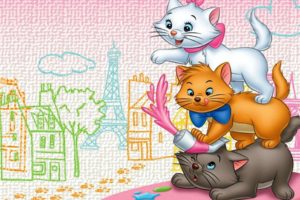 the, Aristocats, Animation, Cartoon, Cat, Cats, Family, Disney, Kitten