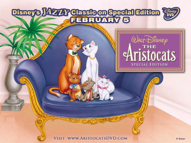 the, Aristocats, Animation, Cartoon, Cat, Cats, Family, Disney, Kitten HD Wallpaper Desktop Background
