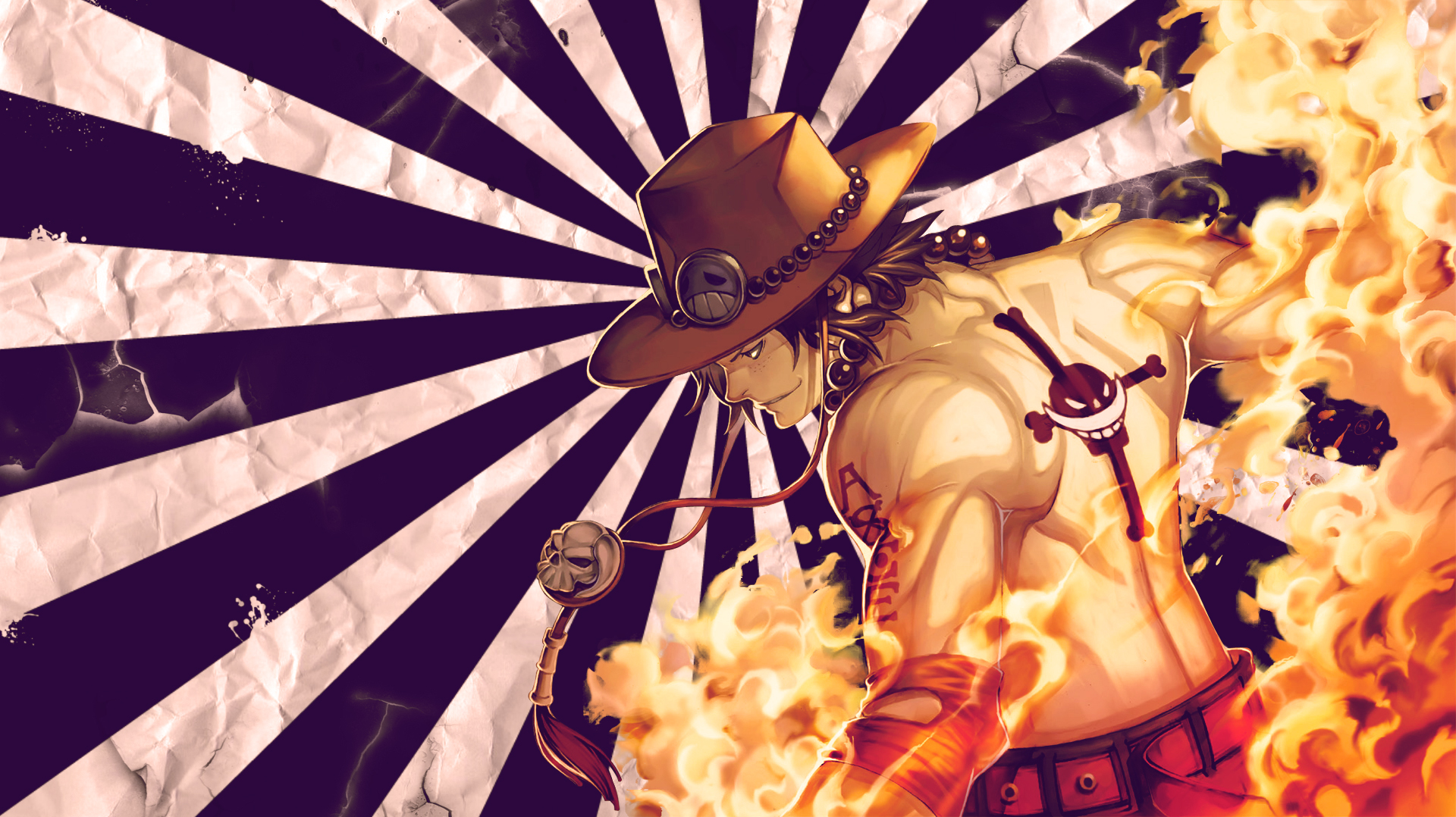 one, Piece, Hat, Guys, Stripes, Anime Wallpapers HD / Desktop and