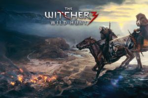the, Witcher, Horse, Fire, Warrior