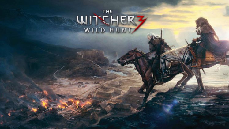 the, Witcher, Horse, Fire, Warrior HD Wallpaper Desktop Background