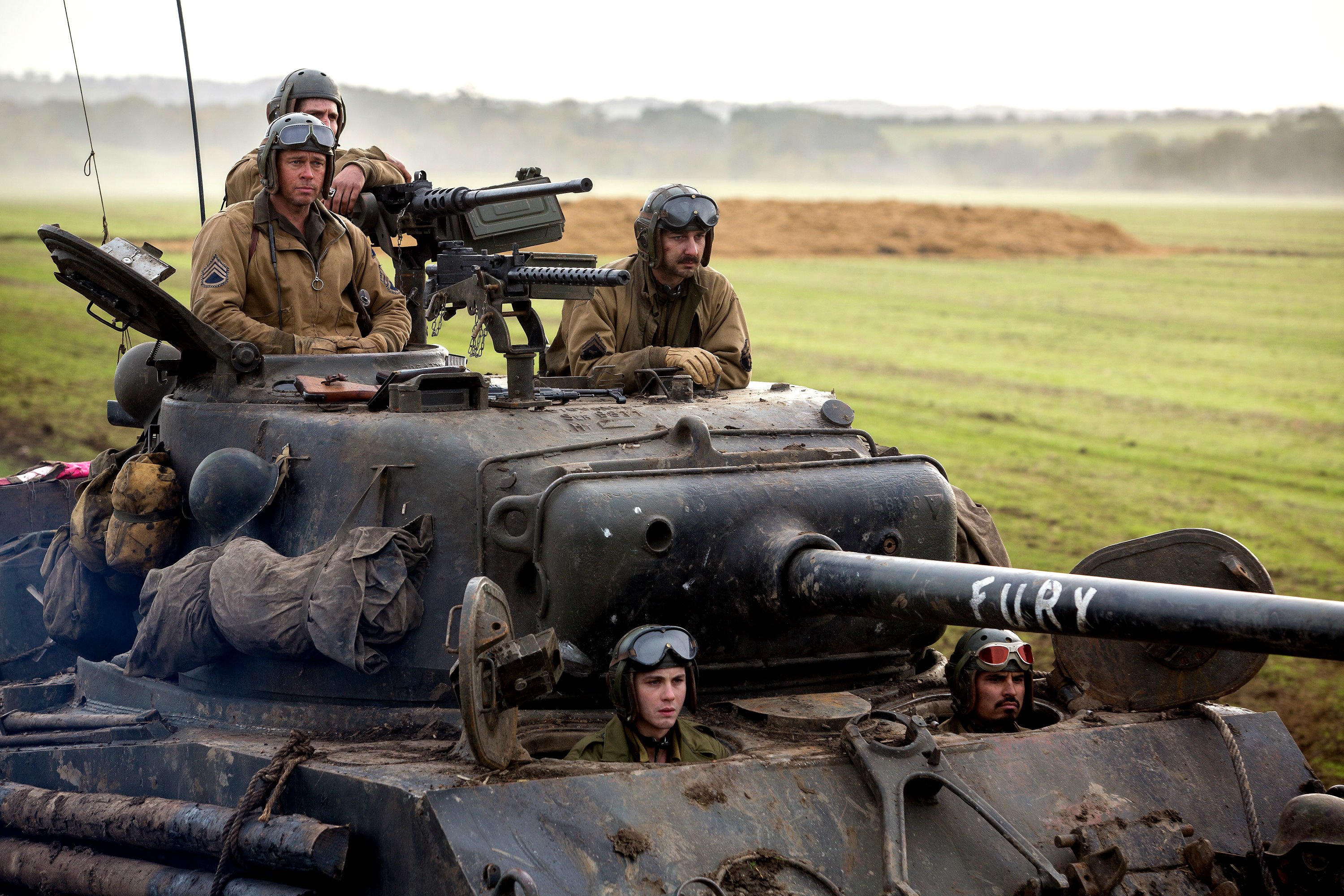 fury, Action, Drama, War, Brad, Pitt, Military, Tank Wallpaper