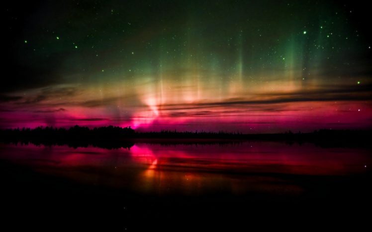 aurora, Borealis, Watermelon, Sky HD Wallpaper Desktop Background