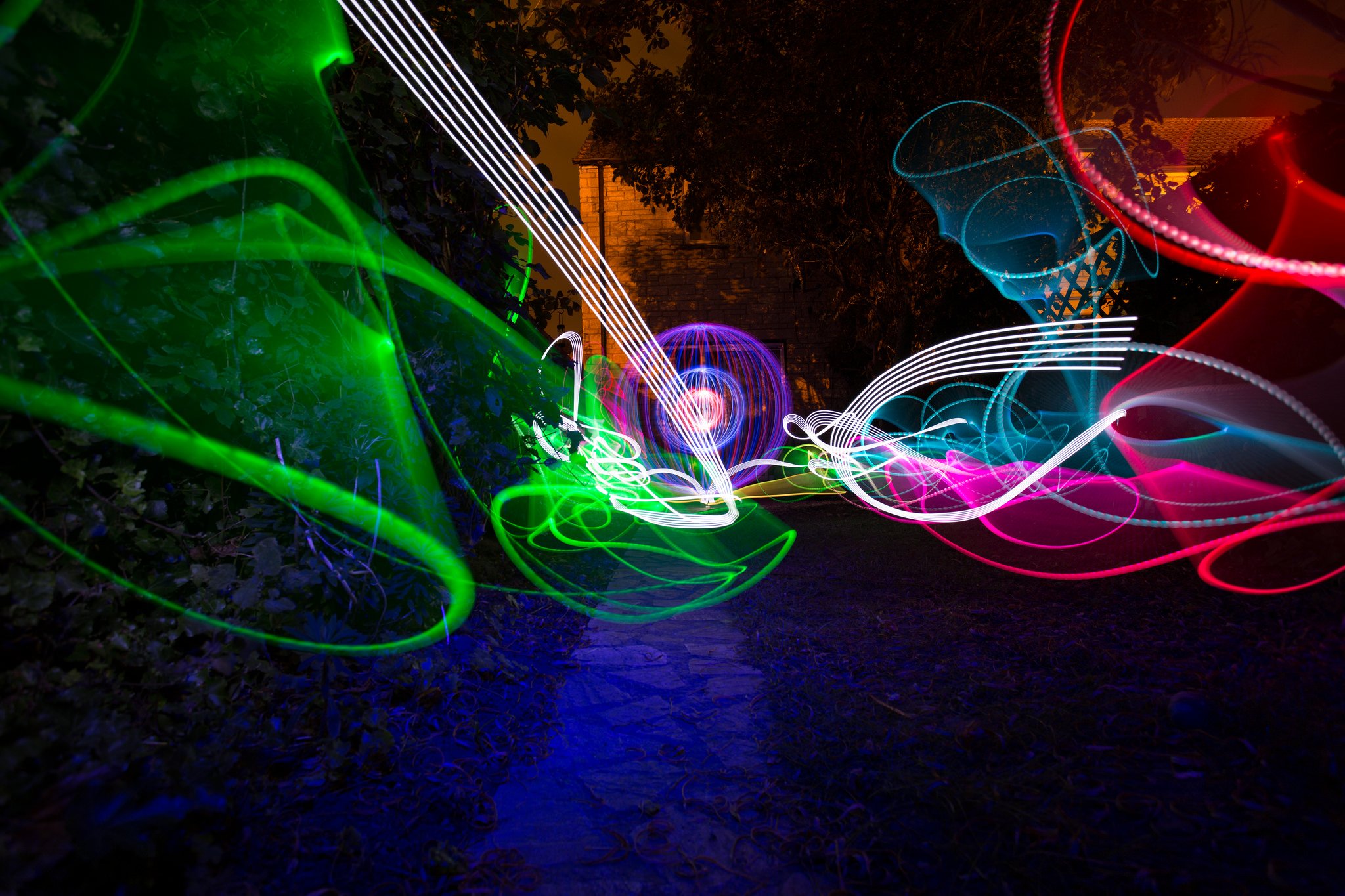 ray, Light, Road, Cities, Colors Wallpaper