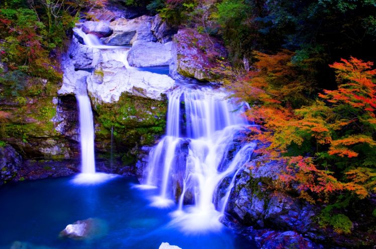 nature, Foreset, Waterfalls, Autumn, Pool HD Wallpaper Desktop Background