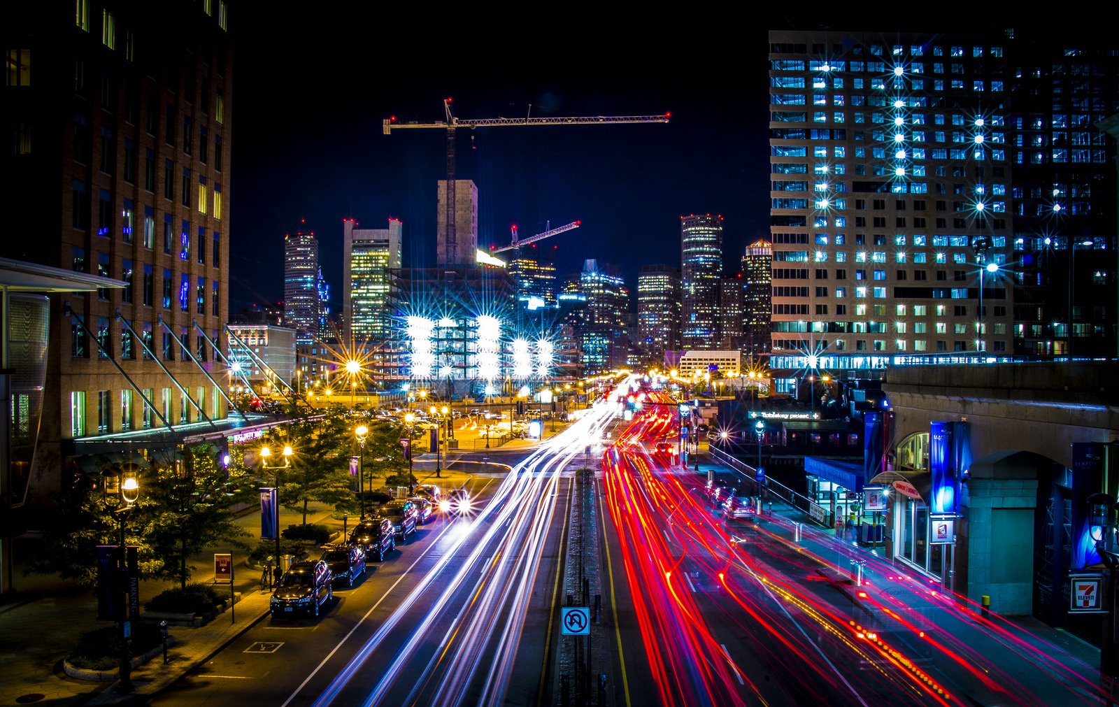 architecture, Bridges, Boston, Boswash, Cities, City, Night, Skyline, Usa, Massachusetts, Tower, Ocean, Bay, Atlantique, Pa Wallpaper