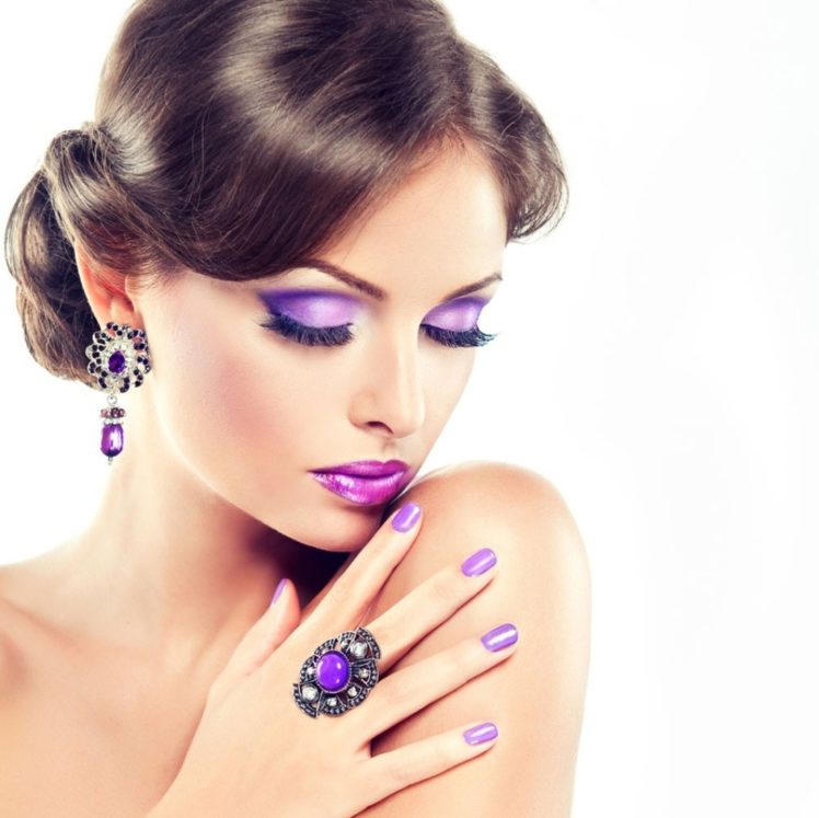 makeup, Model, Lilac, Lady HD Wallpaper Desktop Background