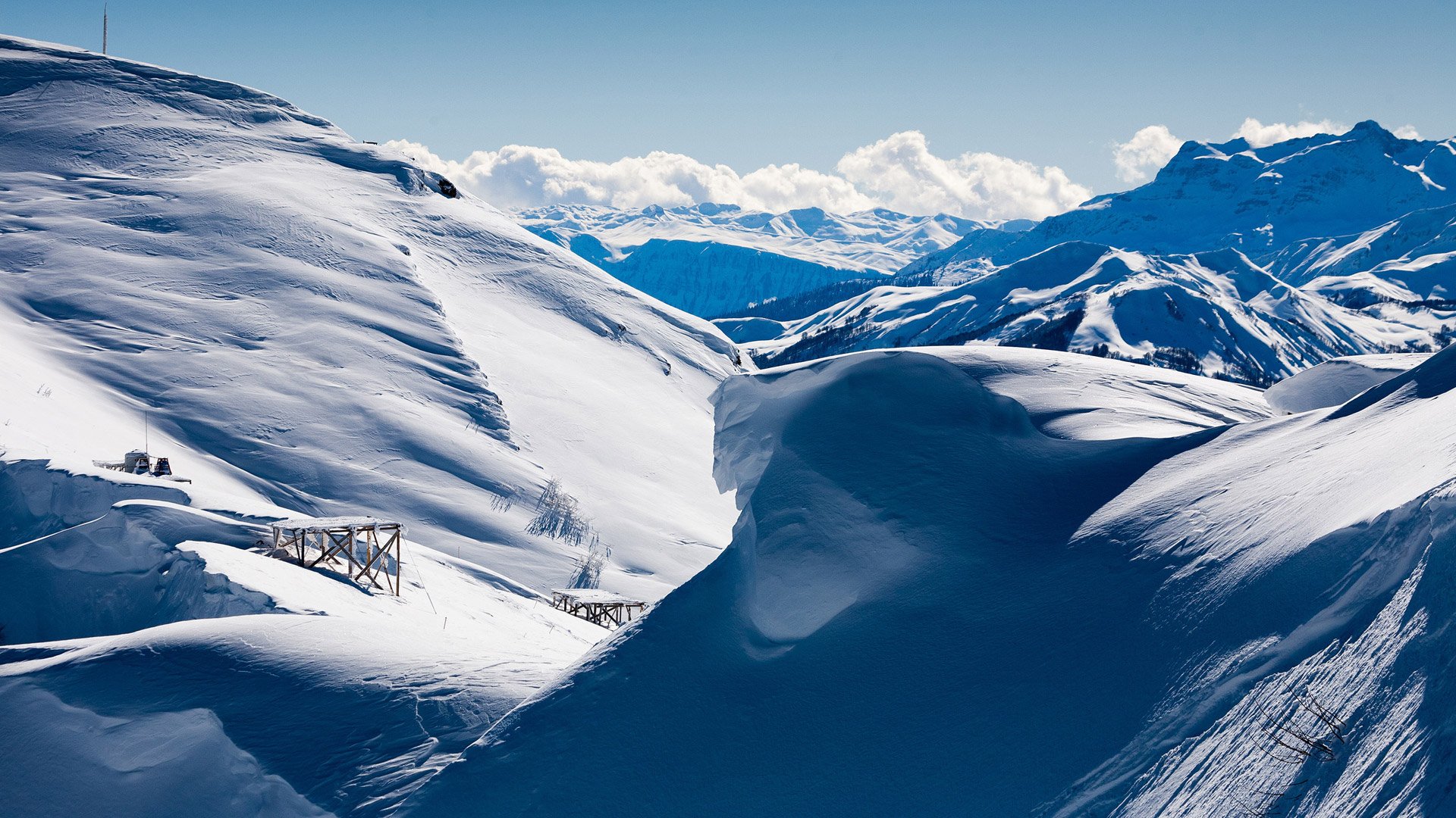 mountains, Nature, Wild, Sky, Blue, Snow, High Wallpaper