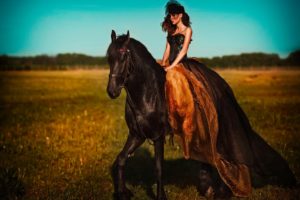 model, Horse, Lady, Beauty