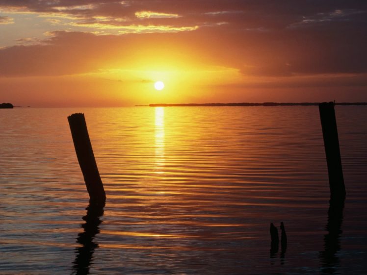 nature, Sea, Sunset, Ocean HD Wallpaper Desktop Background