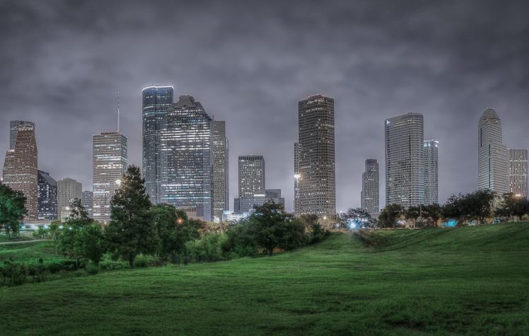 houston, Architecture, Bridges, Cities, City, Texas, Night, Towers, Buildings, Usa, Downtown, Offices, Storehouses, Stores HD Wallpaper Desktop Background