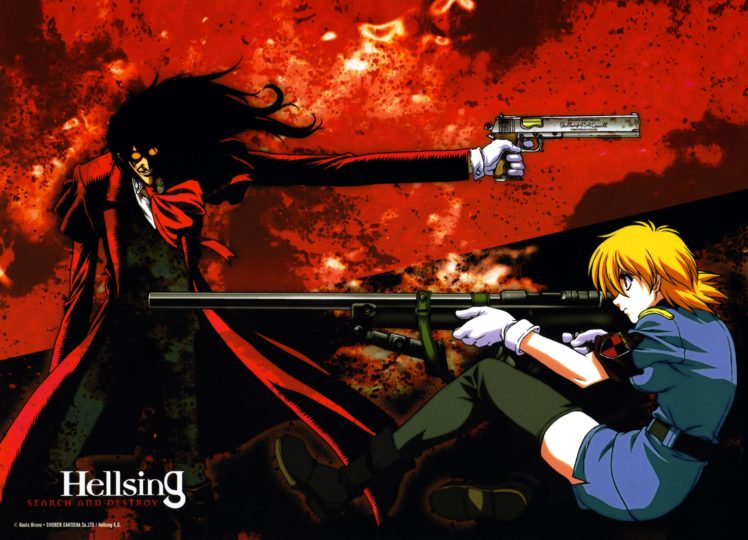 hellsing, Gothic, Anime HD Wallpaper Desktop Background