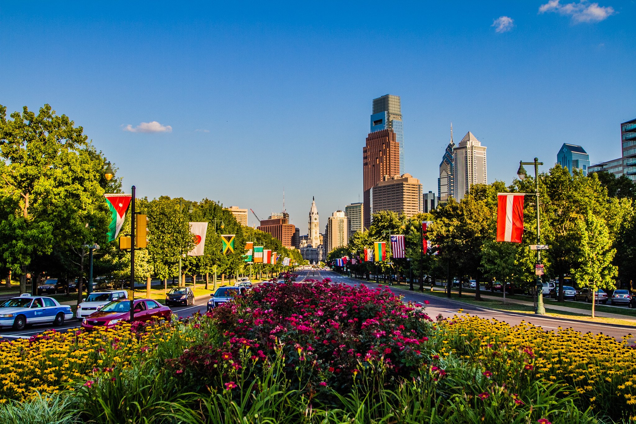 architecture, Bridges, Buildings, Cities, City, Downtown, Philadelphia, Pennsylvania, Night, Offices, Storehouses, Stores, Texas, Towers, Usa, Keystone state Wallpaper