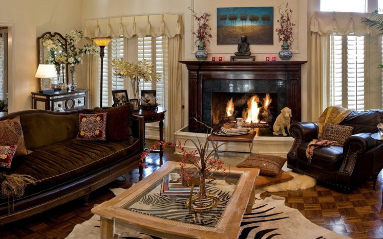 interior, Fireplace, Sofas, Chairs, Living, Room, Room, Design HD Wallpaper Desktop Background
