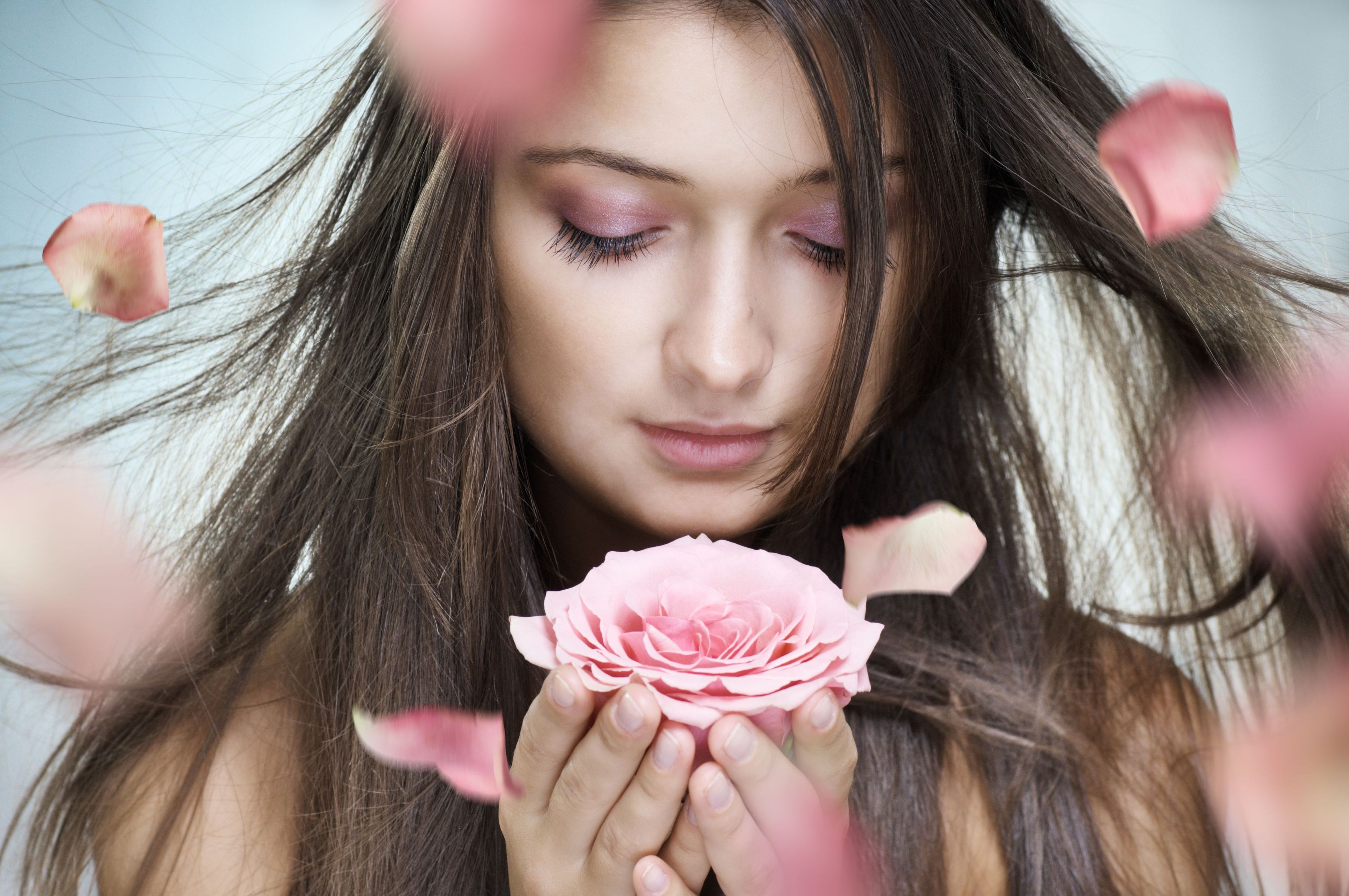 flower, Model, Rose, Lady, Pink Wallpaper