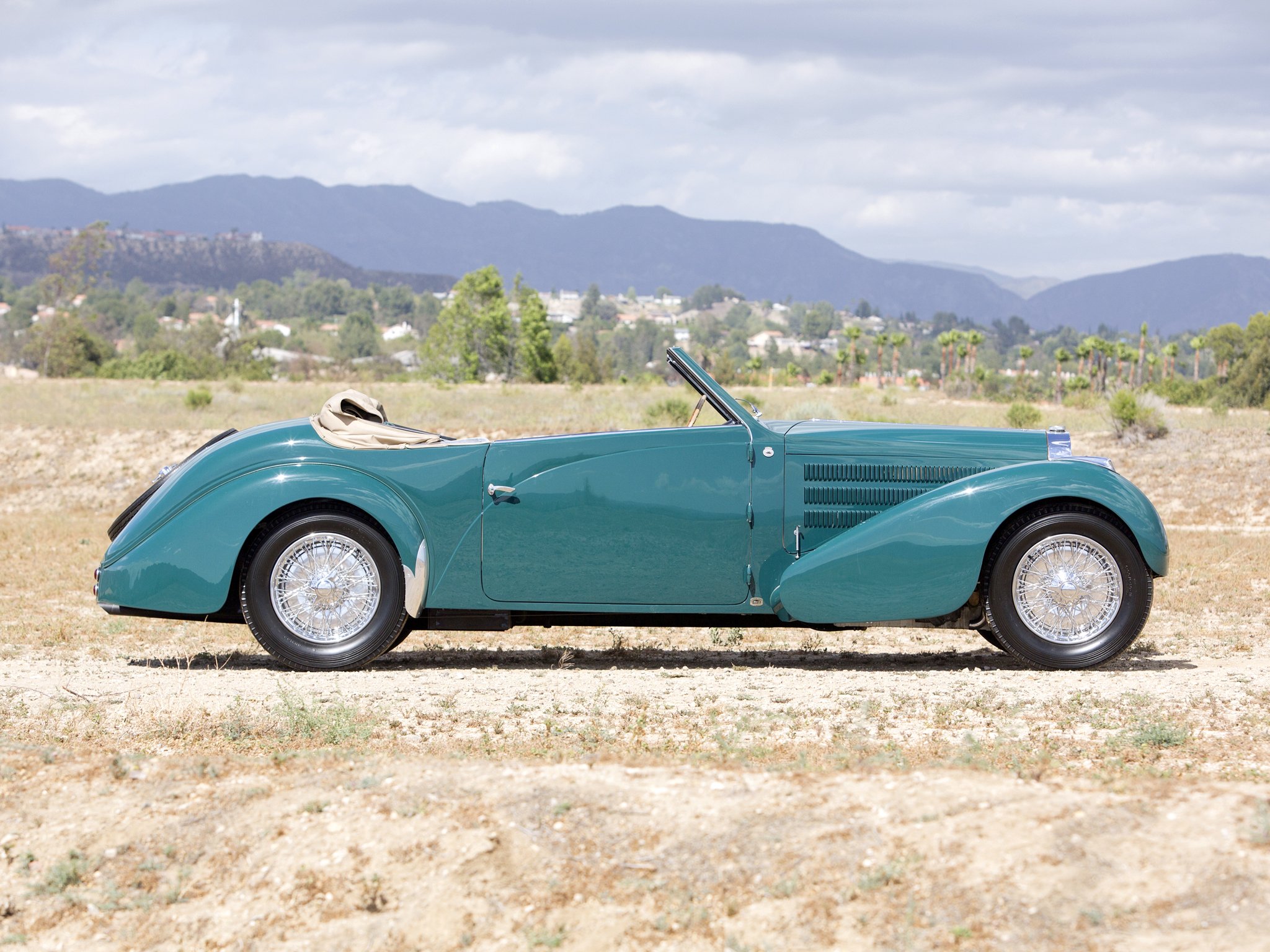 1938, Bugatti, Type 57c, Stelvio, Cabriolet, Gangloff, Retro Wallpaper