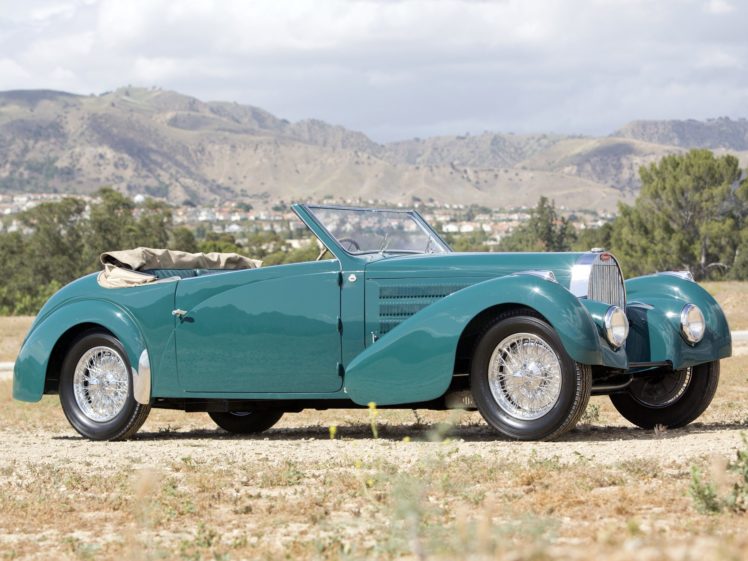 1938, Bugatti, Type 57c, Stelvio, Cabriolet, Gangloff, Retro HD Wallpaper Desktop Background
