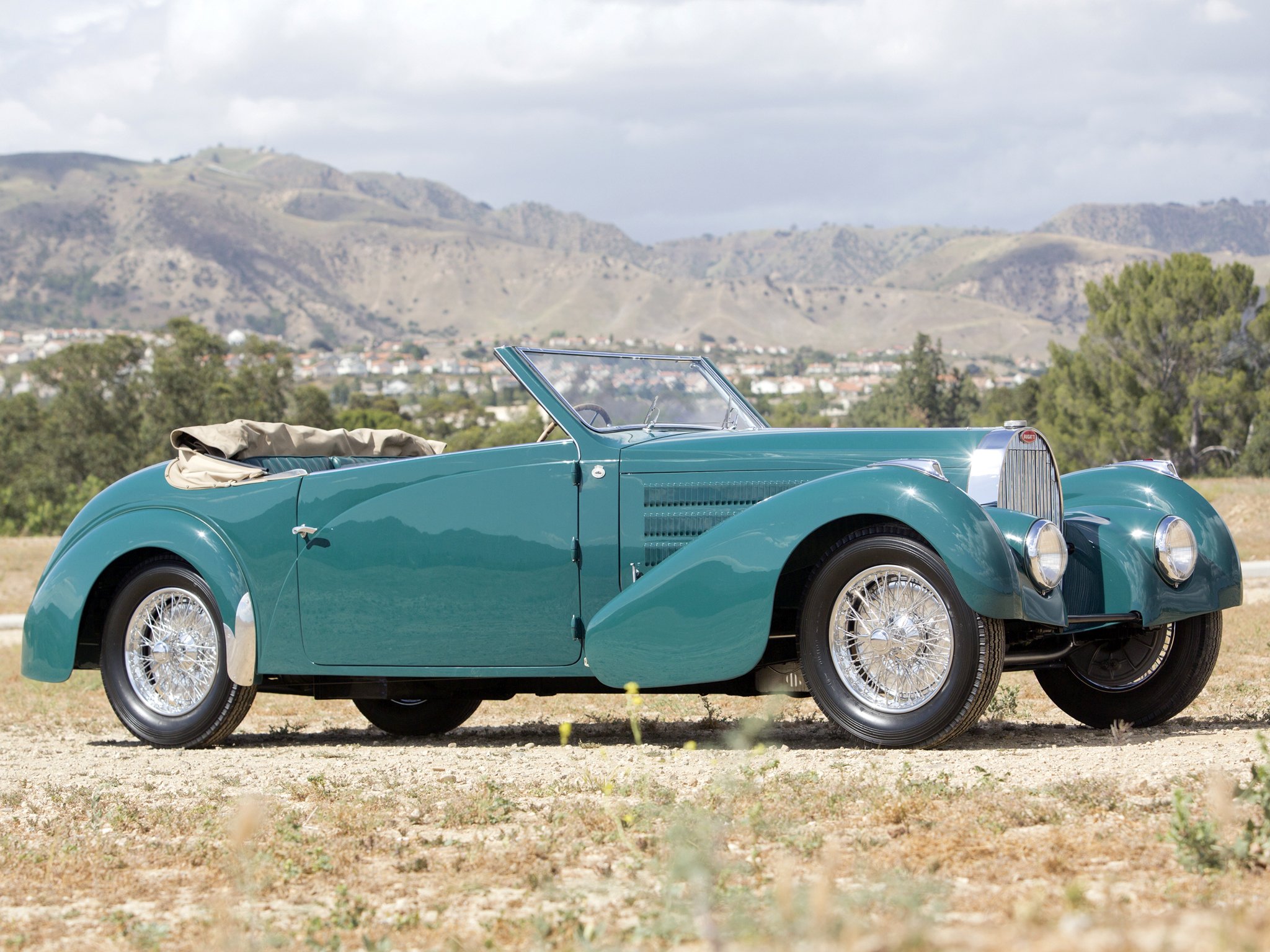 1938, Bugatti, Type 57c, Stelvio, Cabriolet, Gangloff, Retro Wallpaper