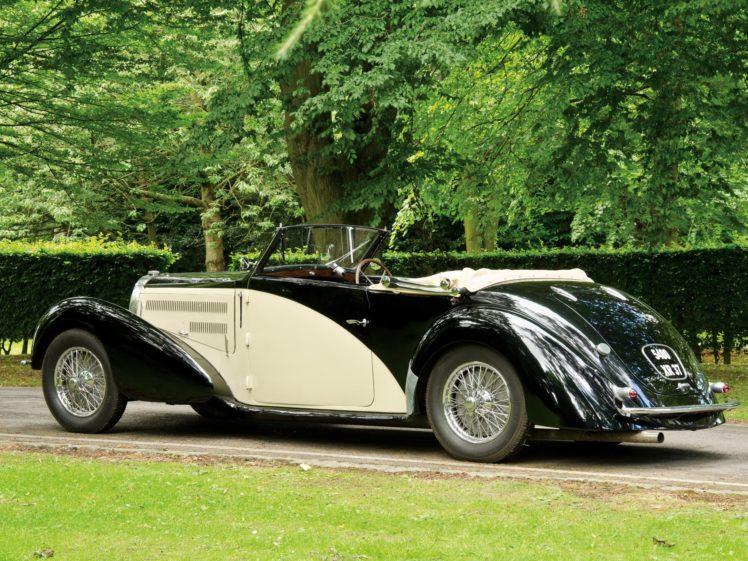 1937, Bugatti, Type 57c, Stelvio, Cabriolet, Gangloff, 57467, Luxury, Retro HD Wallpaper Desktop Background